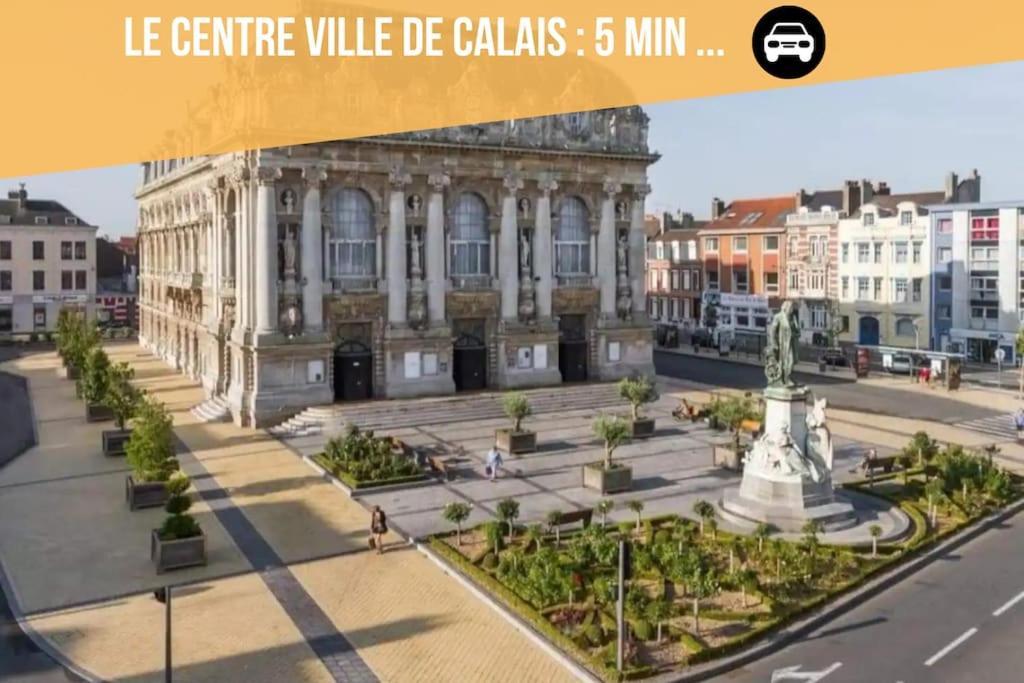 Le Clemenceau Appart-Calais Nord-Balcon-Plage מראה חיצוני תמונה