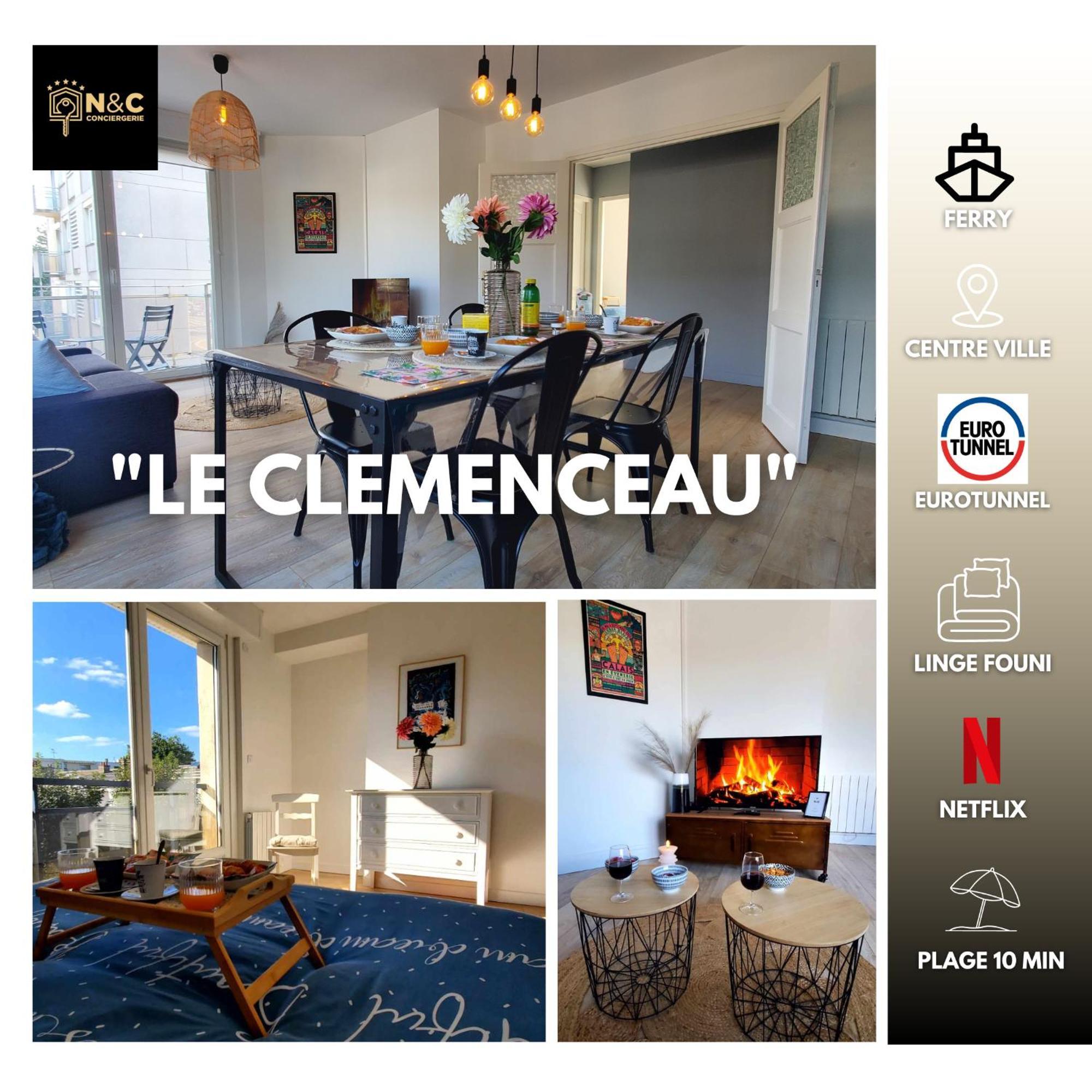 Le Clemenceau Appart-Calais Nord-Balcon-Plage מראה חיצוני תמונה